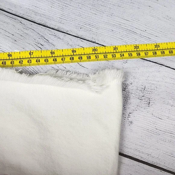 Zara Denim Skirt White Distressed, Size S - Picture 11 of 13